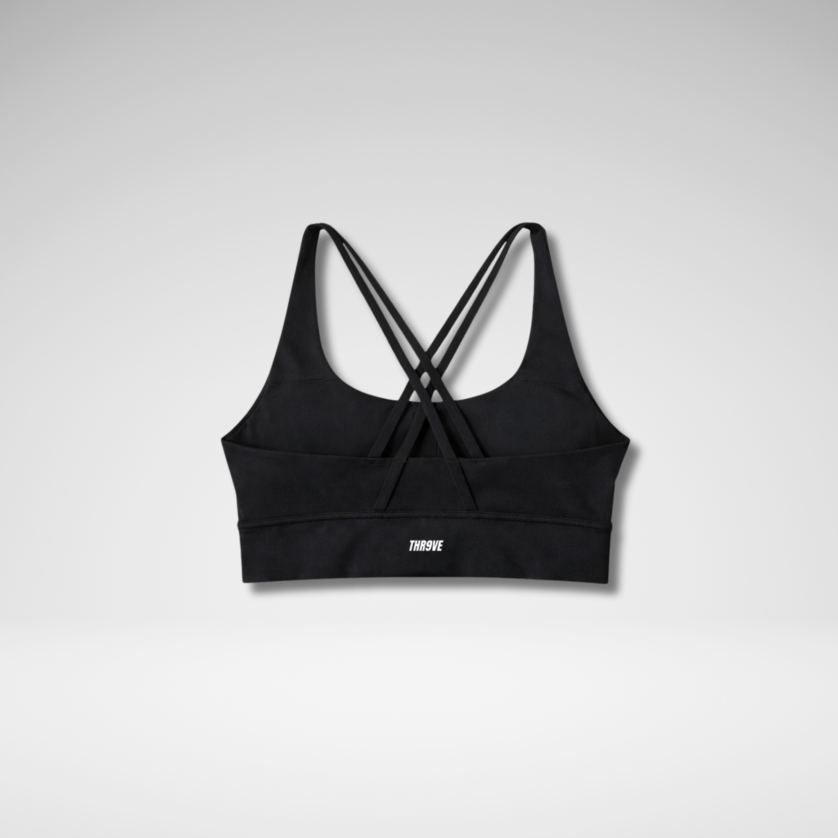 THR9VE ASCENT Sports Bra in black — back view