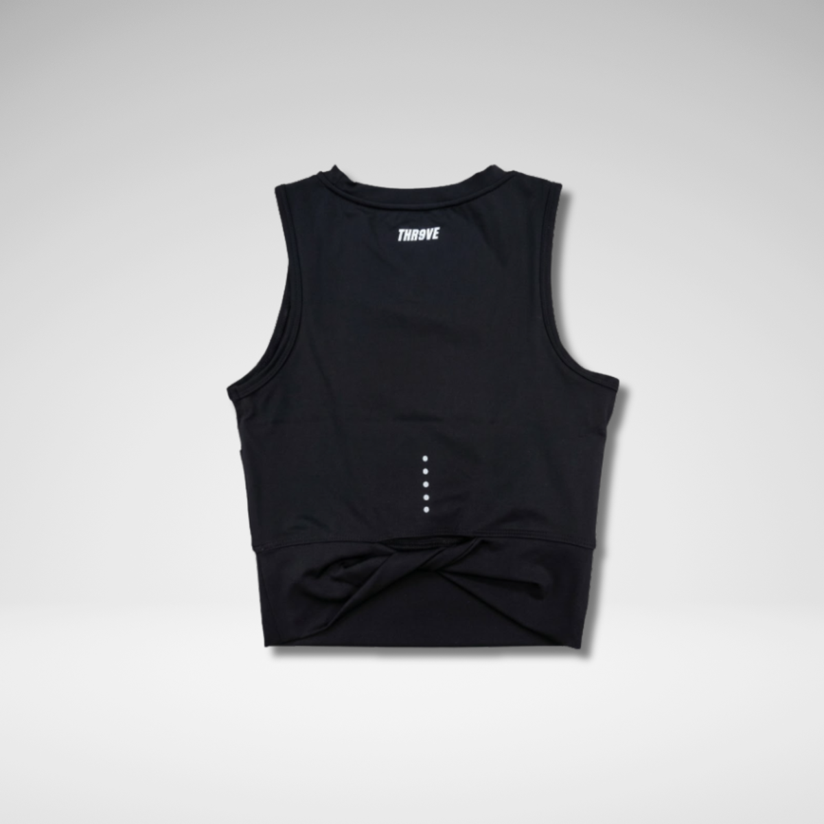 THR9VE ASCENT Tank Top in black — back view