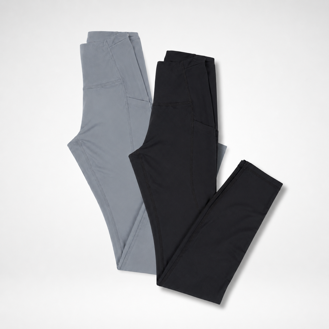 THR9VE ASCENT Pocket Leggings in black and blue