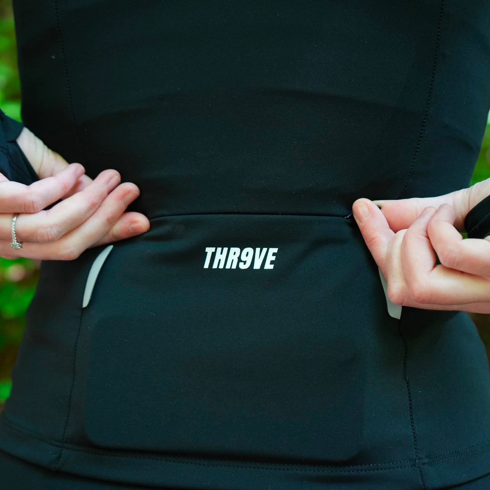 THR9VE ASCENT Long-Sleeve Jacket in black — back view, shot 3