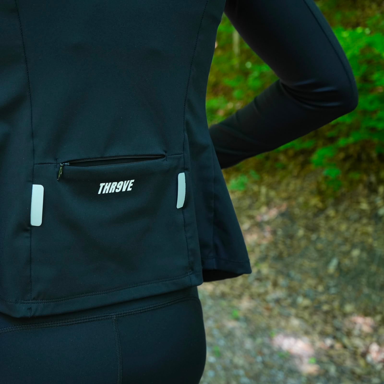 THR9VE ASCENT Long-Sleeve Jacket in black — back view, shot 4