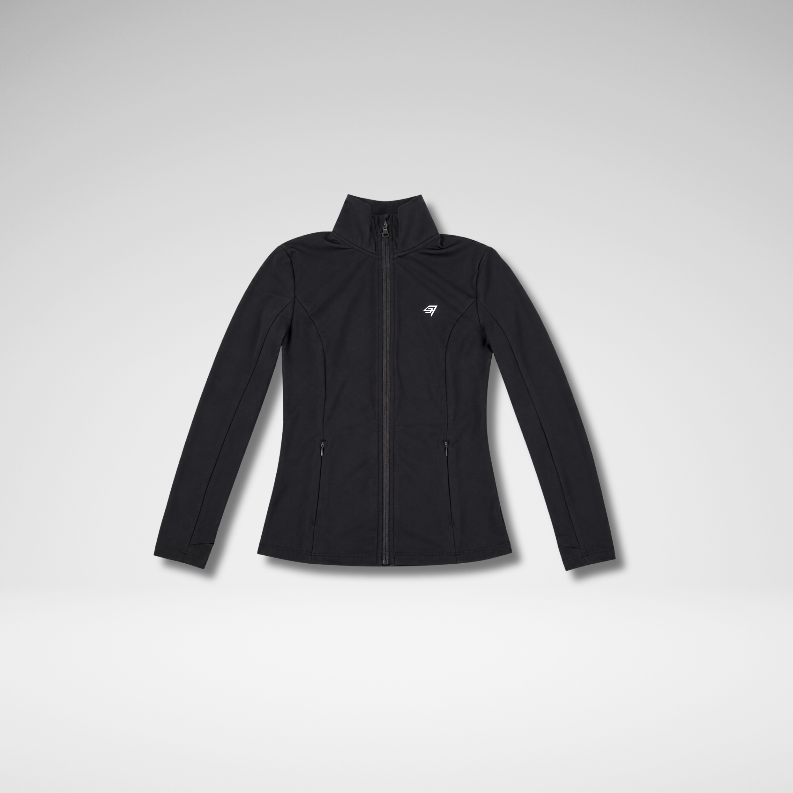 THR9VE ASCENT Long-Sleeve Jacket in black — front view