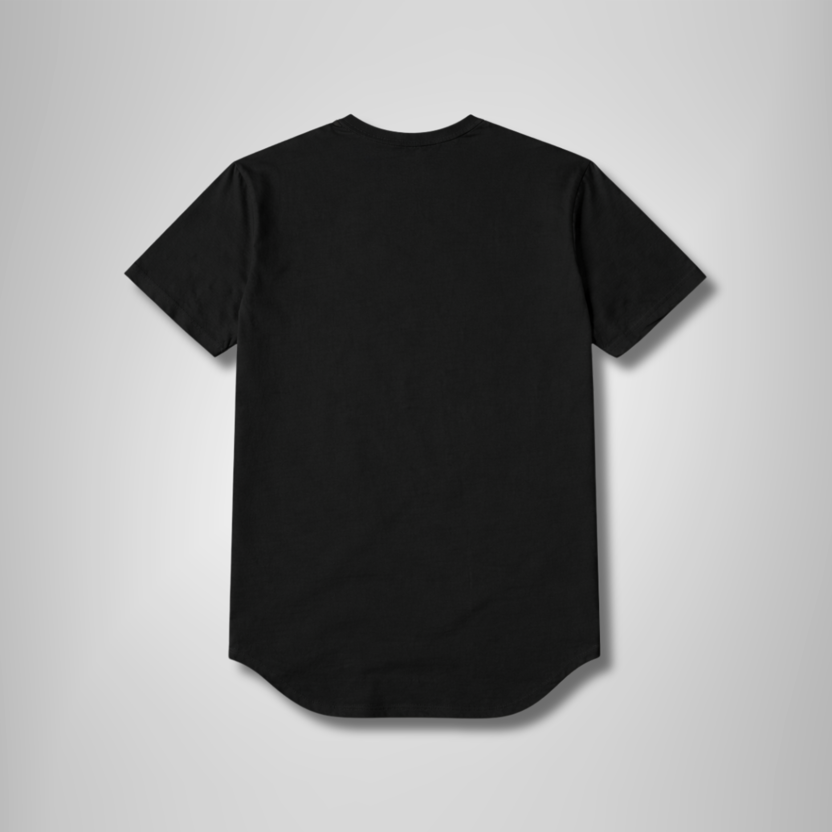 THR9VE BELIEF TENCEL Curve T-Shirt in black — back view