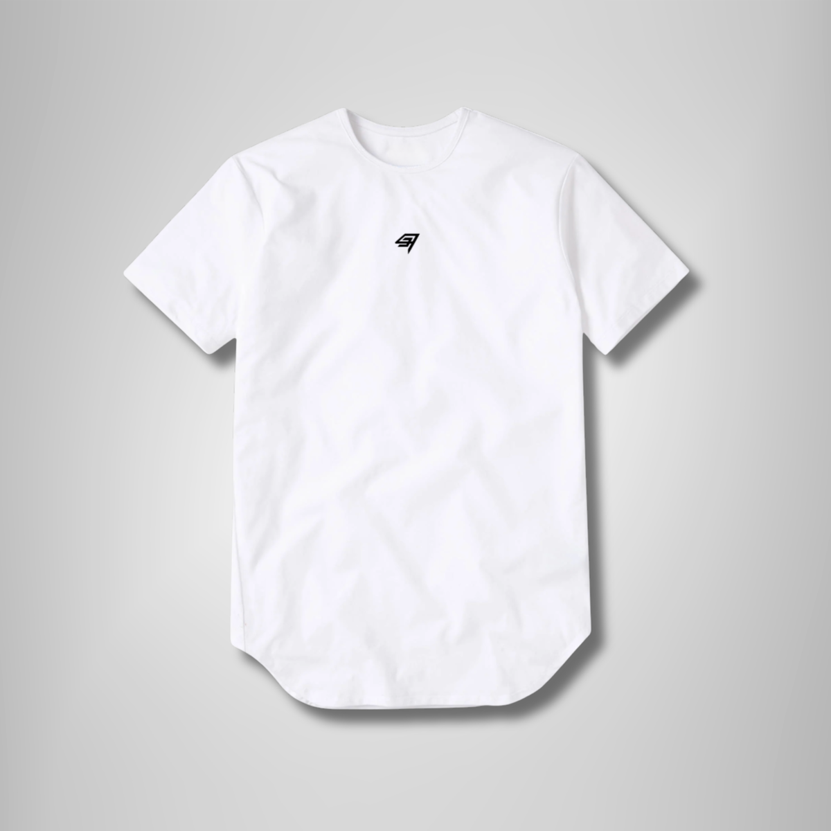 THR9VE BELIEF TENCEL Curve T-Shirt in white — front view