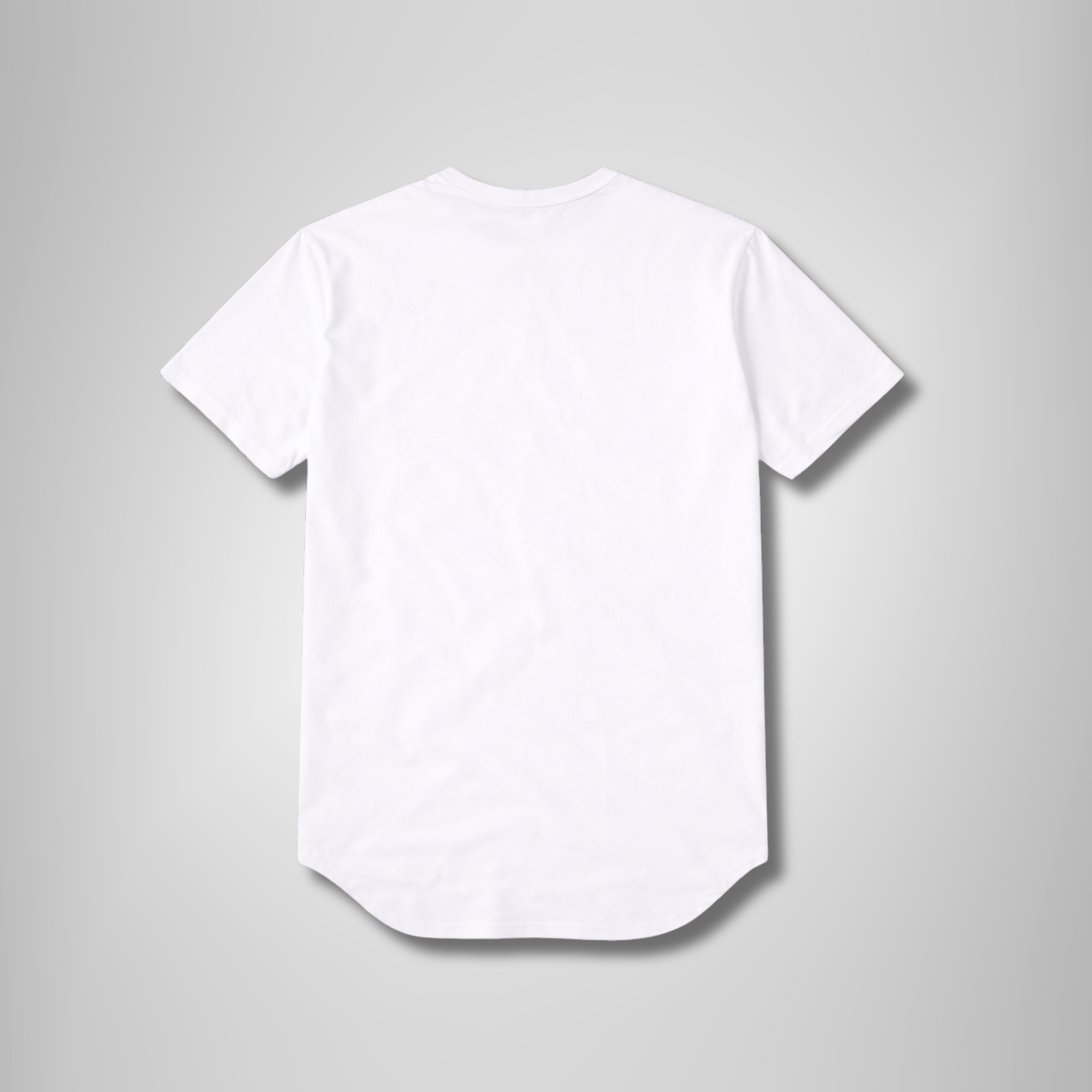 THR9VE BELIEF TENCEL Curve T-Shirt in white — back view