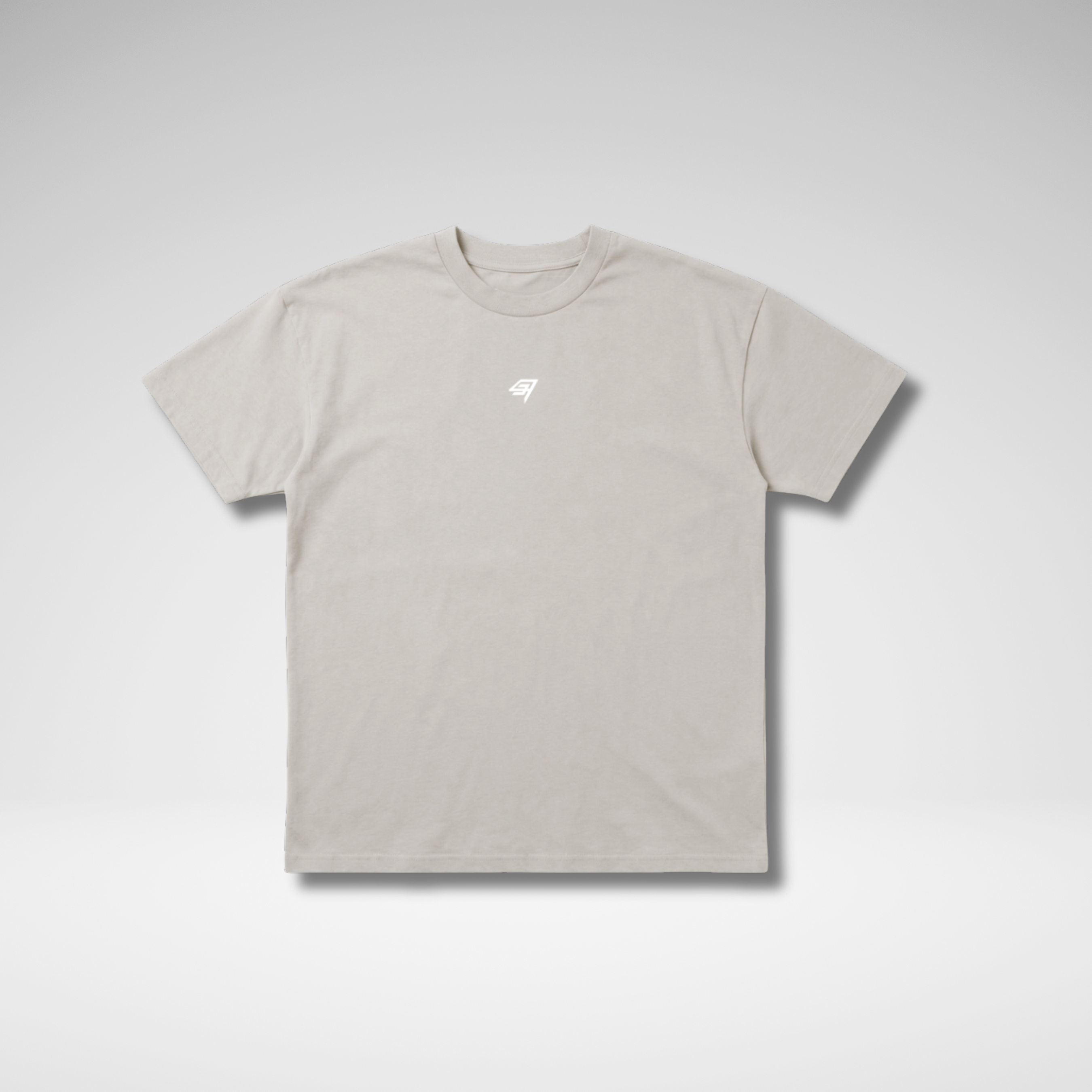THR9VE BELIEF Lifestyle Cotton T-Shirt in beige — front view