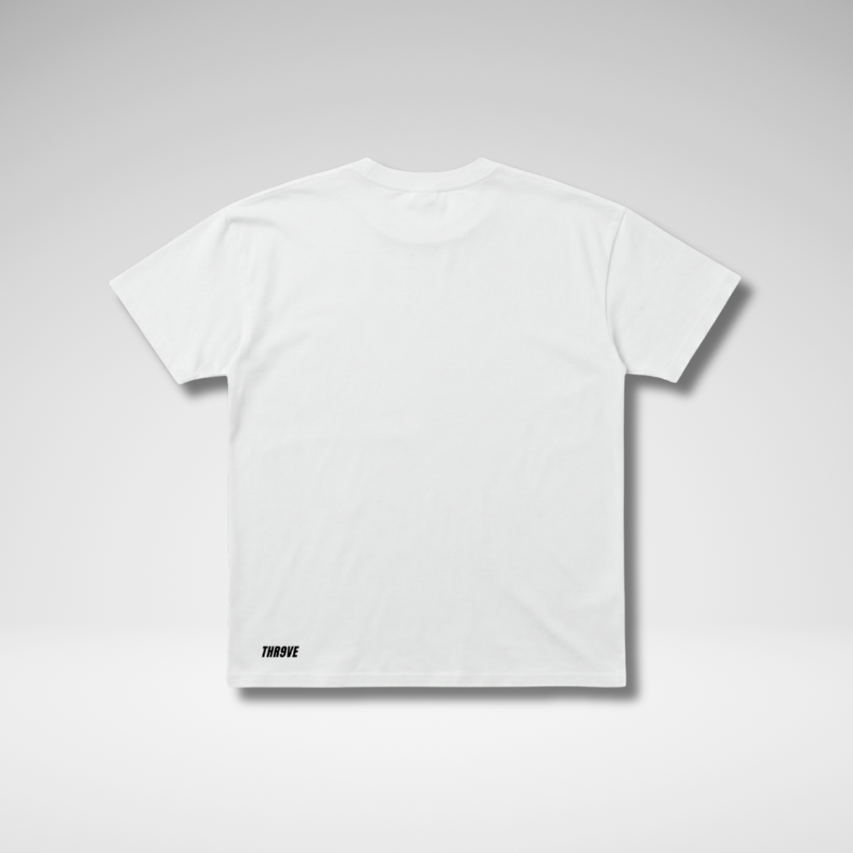 THR9VE BELIEF Lifestyle Cotton T-Shirt in white — back view