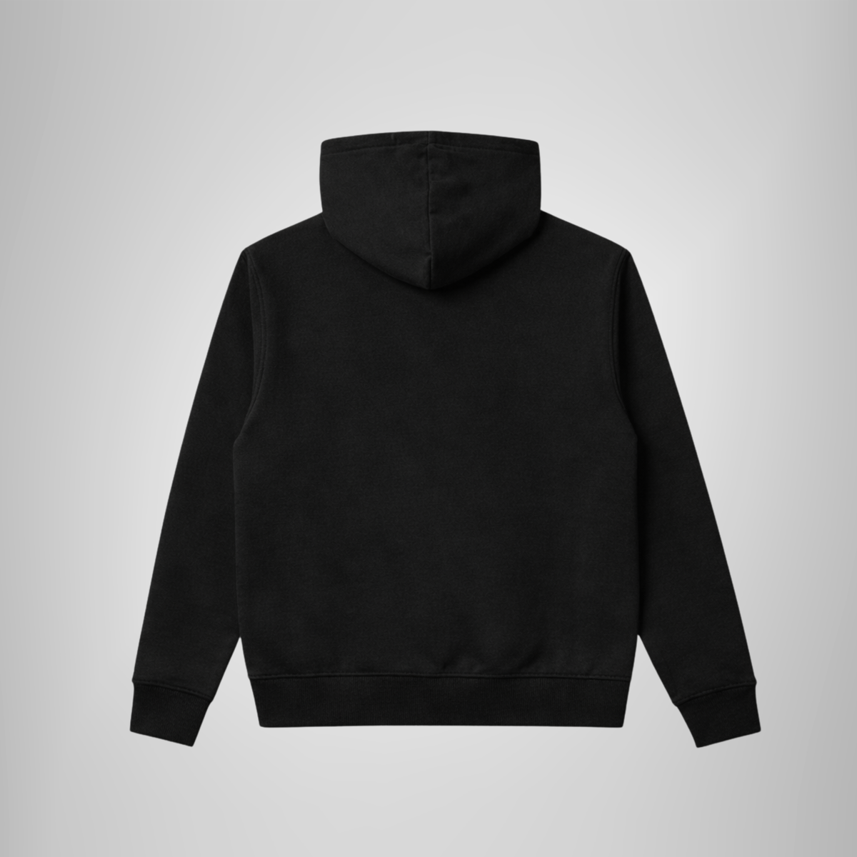 THR9VE BELIEF Performance Hoodie in Black — back view