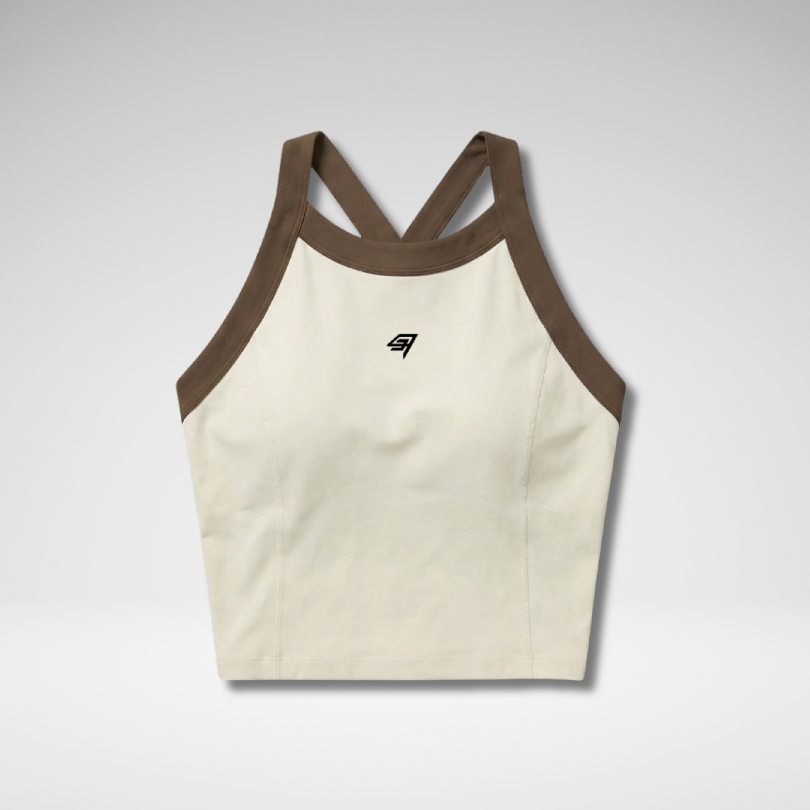 THR9VE CLOUD Tank Top in cream white — front view