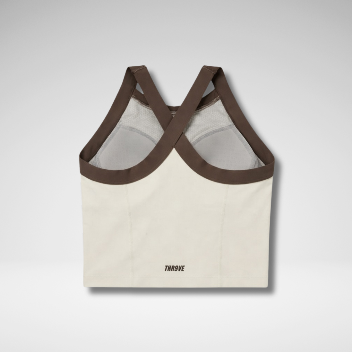 THR9VE CLOUD Tank Top in cream white — back view