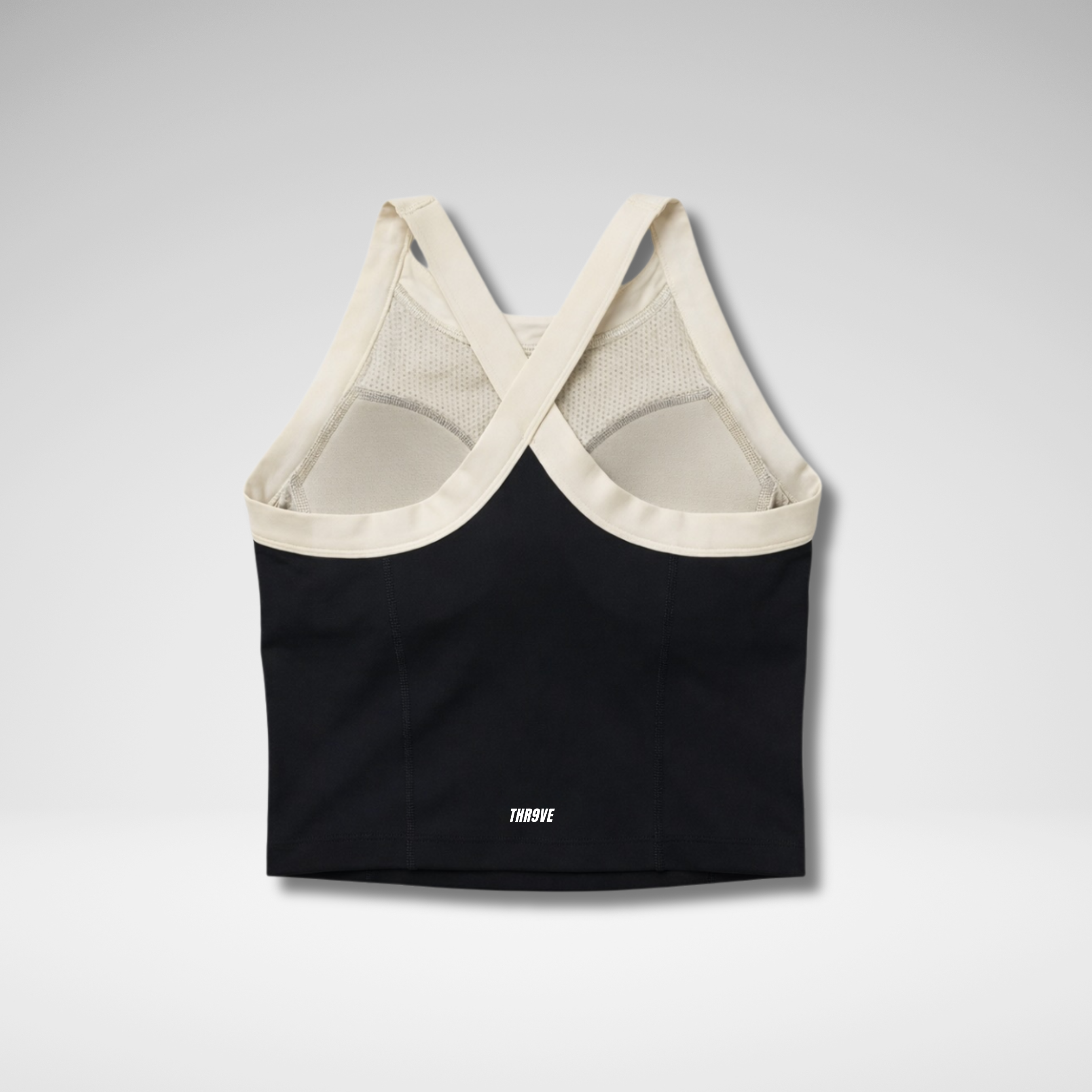 THR9VE CLOUD Tank Top in black — back view