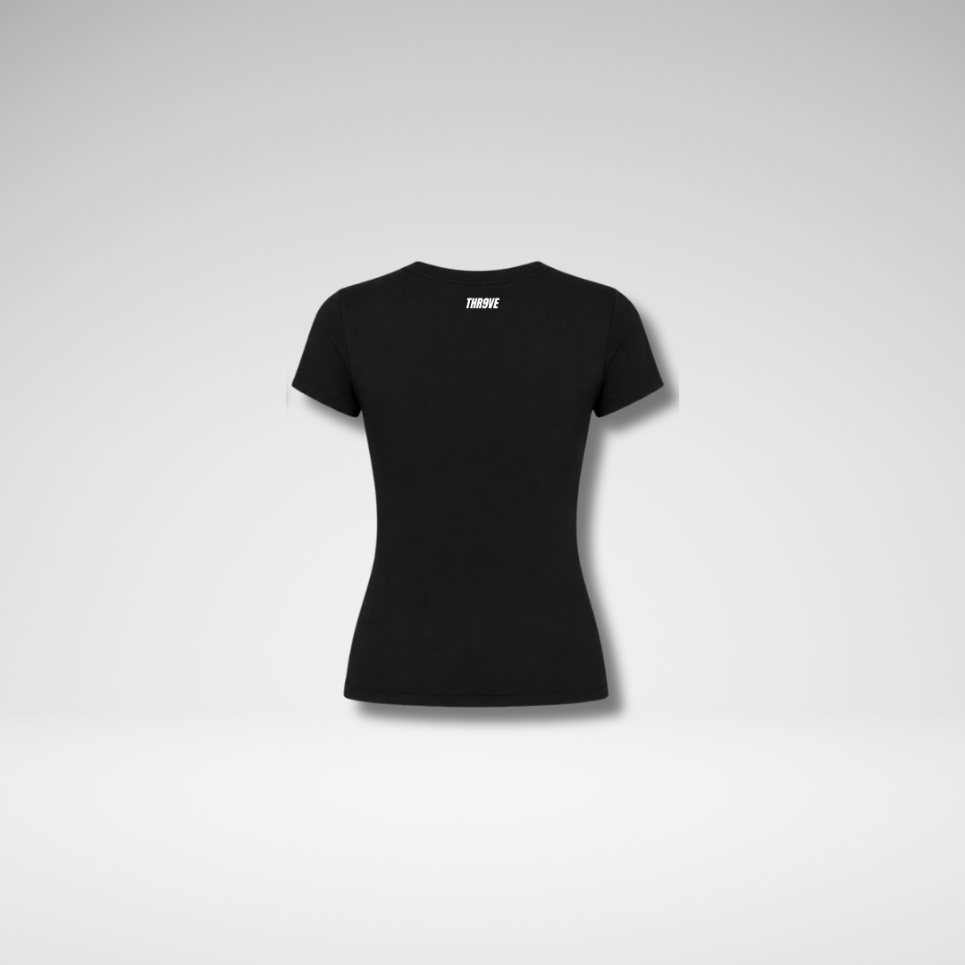 THR9VE CLOUD Tencel T-Shirt in black — alternate view